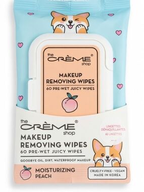 The Crème Shop Moisturizing Peach Makeup Removing Wipes